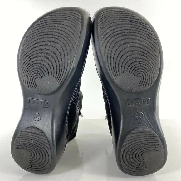 NAOT Comfort Ankle Boot Oyster Black Suede Leather - Picture 8 of 11